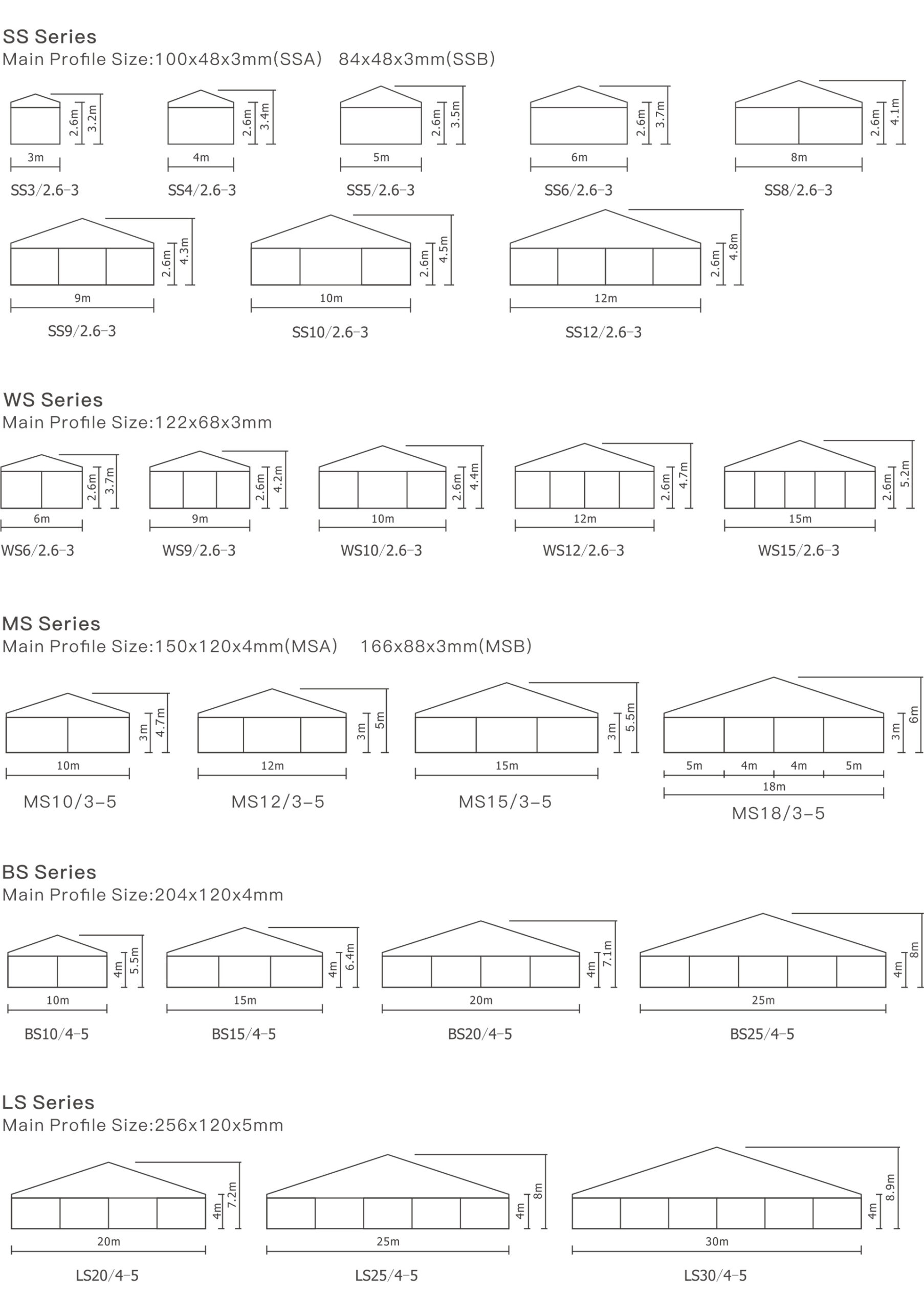 standard sports tent